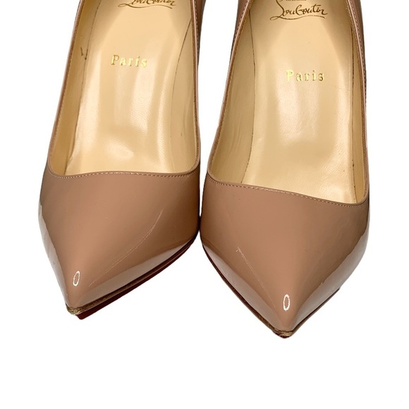 Christian Louboutin Pigalle Follies 100 Patent in‎ Nude - Picture 8 of 8